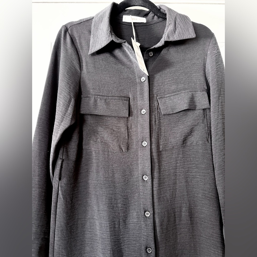 Mango black shirt dress - Picture 8 of 12